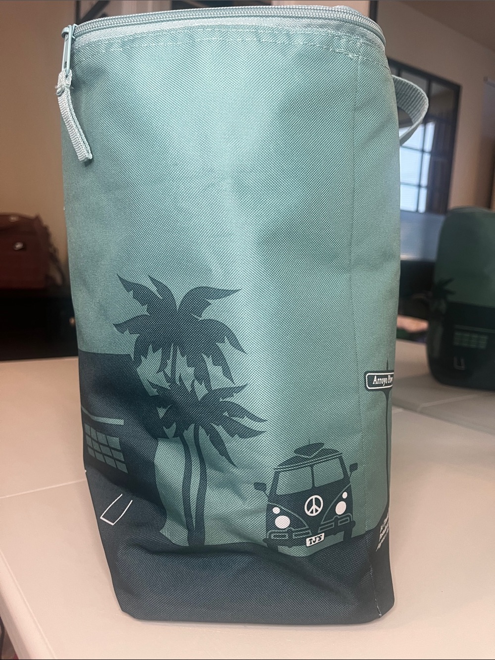 Trader Joe’s Dusty Blue Large Insulated Cooler Bag 8 Gallon - Picture 2 of 10